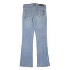 STUGAN Womens Regular Fit Blue Denim Jeans W30 L30 Studded Pocket Detail