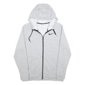 NIKE Mens Grey Pullover Hooded Hoodie L Lightweight Cotton Blend Sportswear