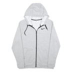 NIKE Mens Grey Pullover Hooded Hoodie L Lightweight Cotton Blend Sportswear