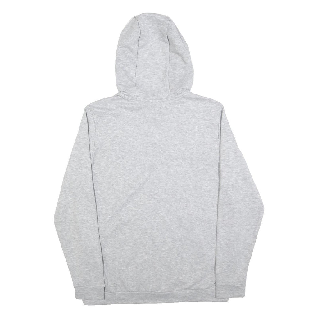 NIKE Mens Grey Pullover Hooded Hoodie L Lightweight Cotton Blend Sportswear