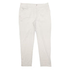 JASPER CONRAN Womens Cotton Blend White Regular Fit Skinny Trousers W32 L26