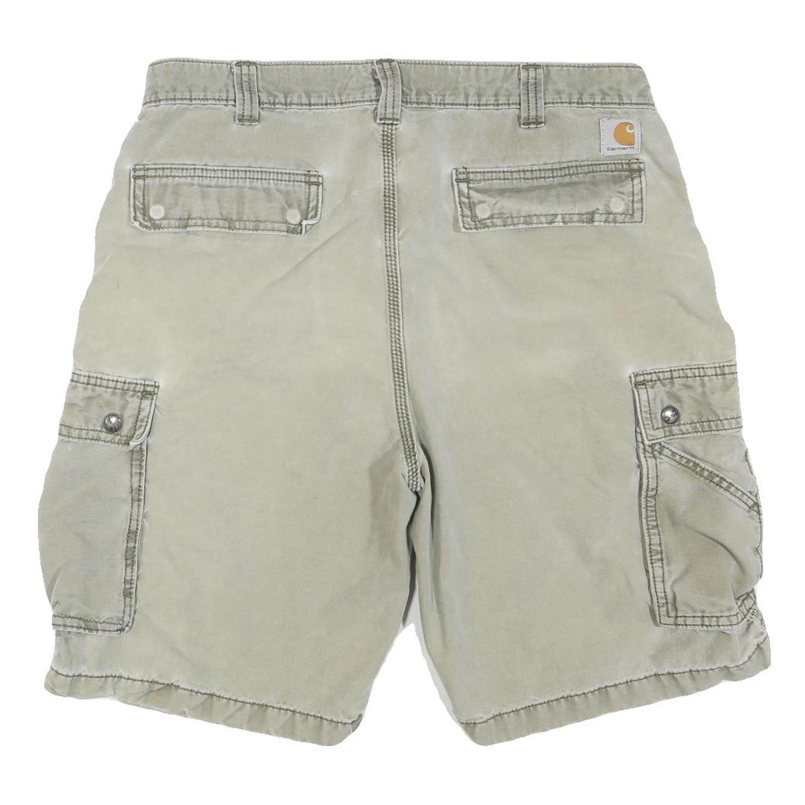 CARHARTT Mens Shorts Beige Cargo Relaxed Fit XL W38 Durable Cotton Blend