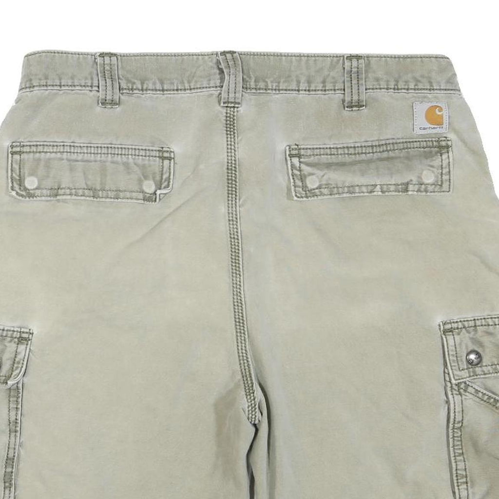 CARHARTT Mens Shorts Beige Cargo Relaxed Fit XL W38 Durable Cotton Blend