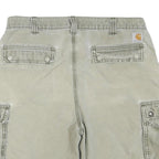 CARHARTT Mens Shorts Beige Cargo Relaxed Fit XL W38 Durable Cotton Blend