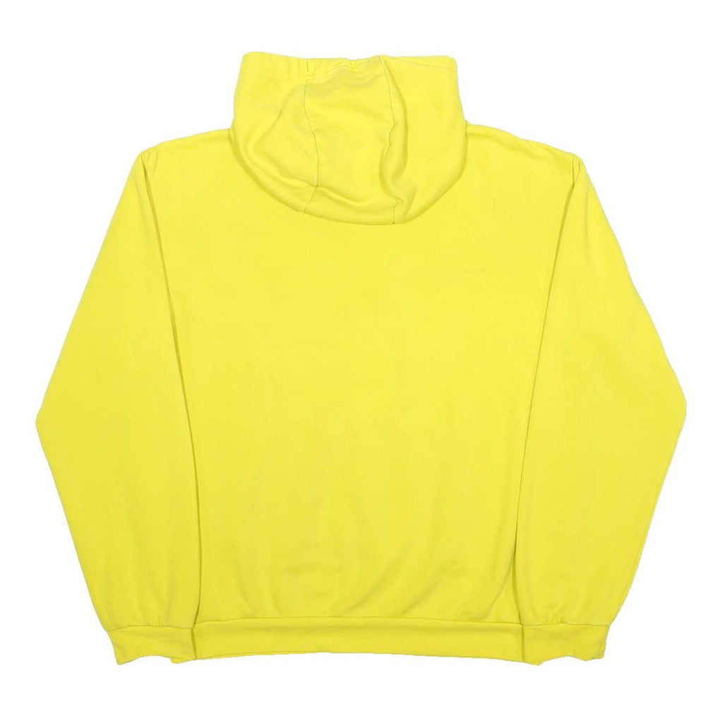 ADIDAS Womens Yellow Hoodie S Cotton Blend Casual Sportswear Sweatshirt