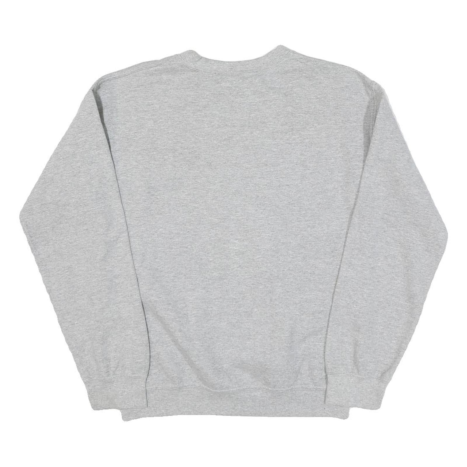 THE BEATLES Mens Grey Sweatshirt Crew Neck S Band Print Cotton Blend Pullover