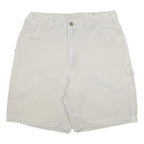 CARHARTT Mens Shorts Beige Casual Plain M W32 Workwear Durable Cotton