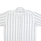 YES Mens Shirt White 90s Striped XL