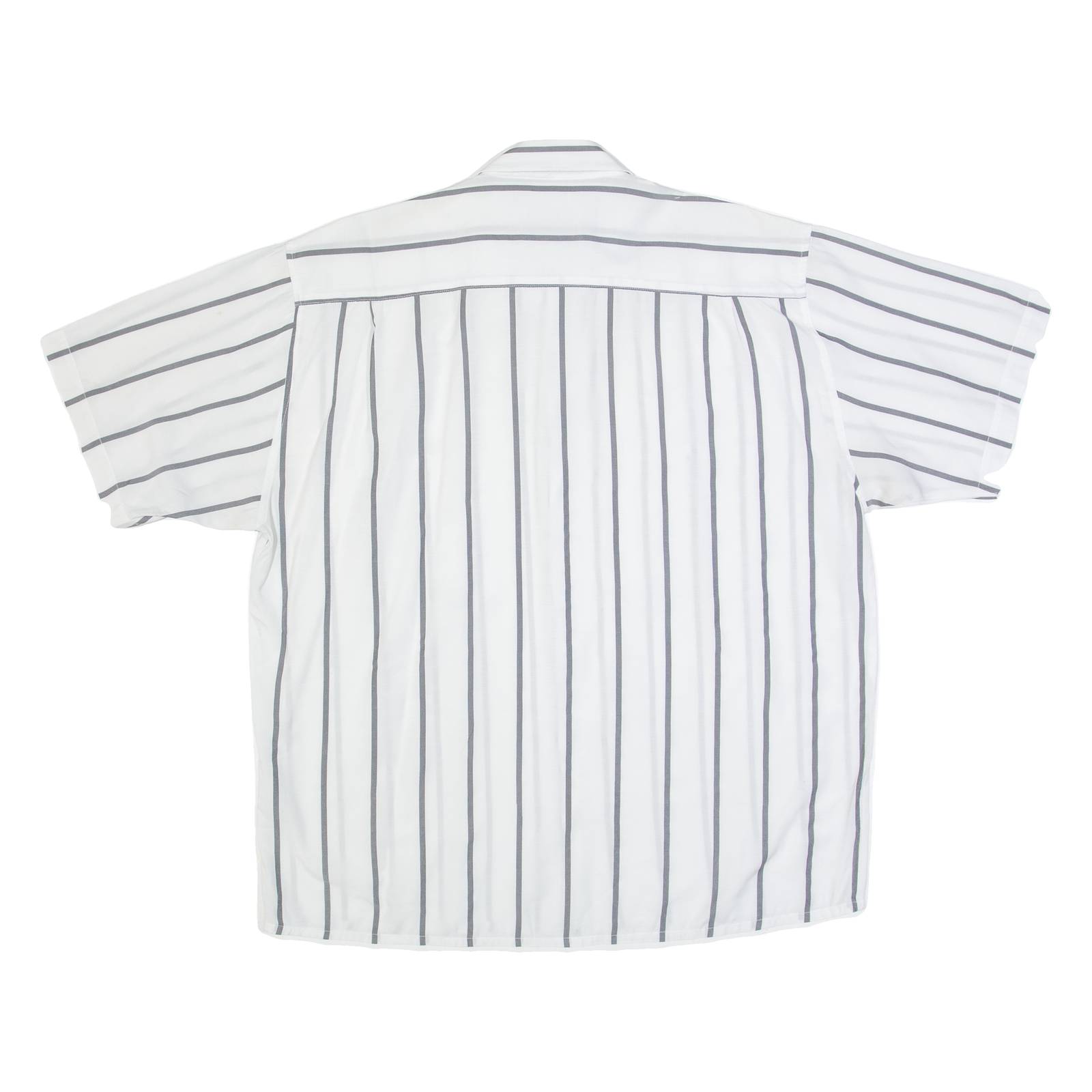 YES Mens Shirt White 90s Striped XL