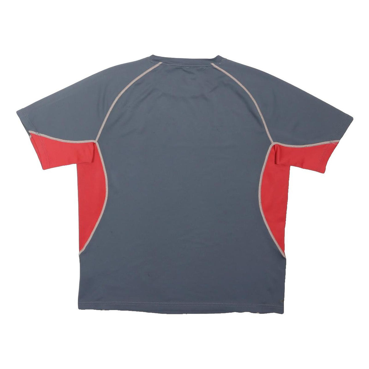 BERGHAUS Mens Grey & Red Polyester Blend Modern T-Shirt M Crew Neck Short Sleeve