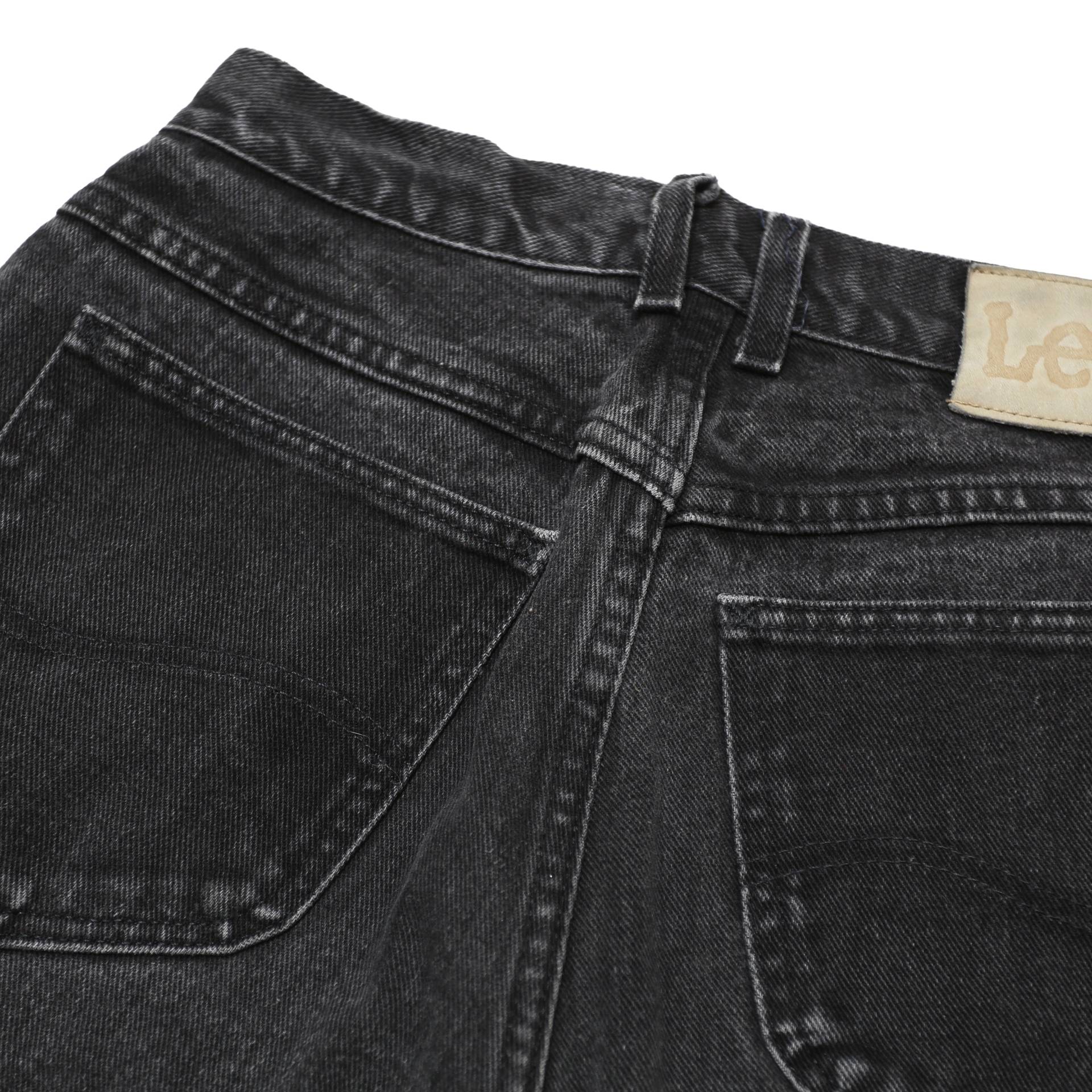 LEE Womens Classic Fit Black Jeans Denim W28 L30 Zip Closure