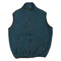 TIMBERLAND Mens Blue Jacket L Polyester Blend Sleeveless Zip Pocket Casual