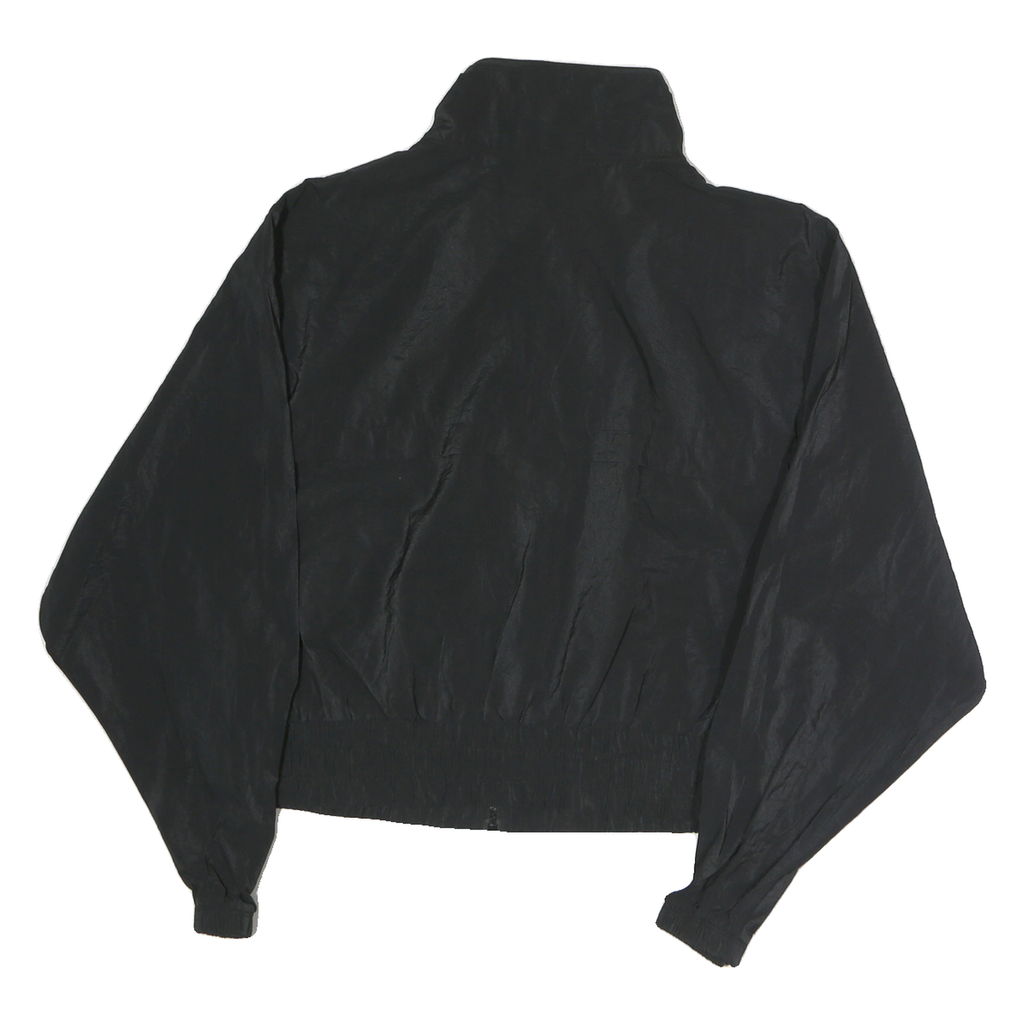 CHAMPION Mens Black Jacket L Polyester Blend Plain Zip Casual Sportswear