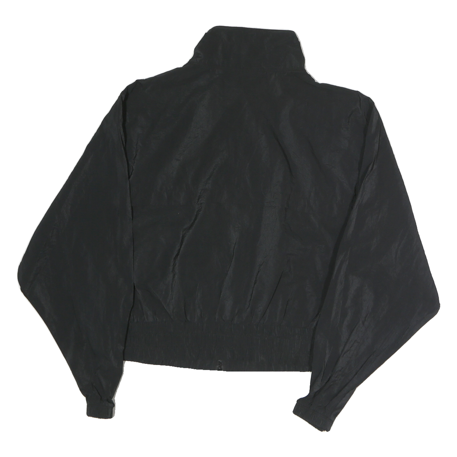 CHAMPION Mens Black Jacket L Polyester Blend Plain Zip Casual Sportswear
