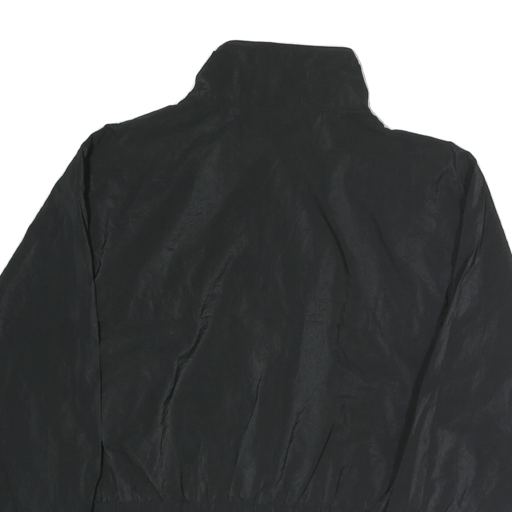 CHAMPION Mens Black Jacket L Polyester Blend Plain Zip Casual Sportswear