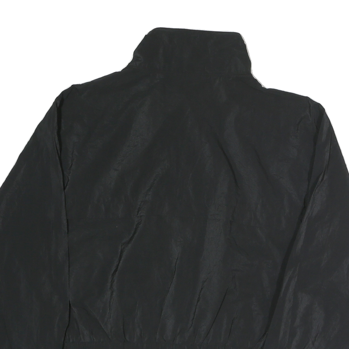 CHAMPION Mens Black Jacket L Polyester Blend Plain Zip Casual Sportswear