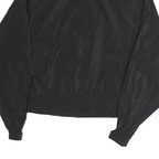 CHAMPION Mens Black Jacket L Polyester Blend Plain Zip Casual Sportswear