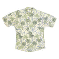 PIERRE CARDIN Palm Tree Print Mens Hawaiian Shirt Green Floral M