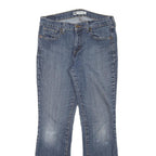LEVI'S Womens 515 Regular Fit Straight Blue Denim Cotton Blend W29 L28 Zip Jeans