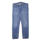 LEVI'S Womens Blue Regular Fit Straight Denim Light W31 L27 Classic Button Jeans