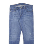 LEVI'S Womens Blue Regular Fit Straight Denim Light W31 L27 Classic Button Jeans