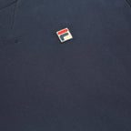 FILA Mens Blue Crew Neck L Sweatshirt Cotton Blend Classic Logo Casual