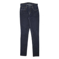 LEVI'S Womens Slim Blue Denim Dark Skinny Jeans W25 L29 High Rise Zip