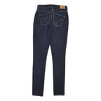 LEVI'S Womens Slim Blue Denim Dark Skinny Jeans W25 L29 High Rise Zip