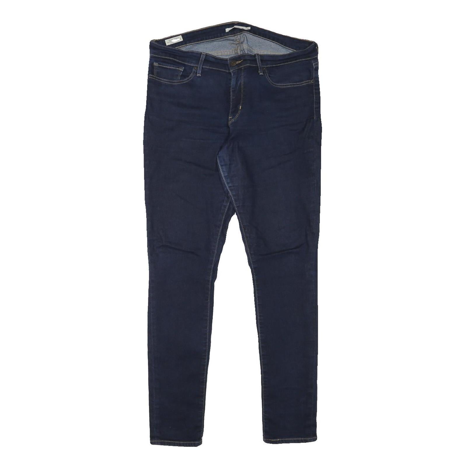 LEVI'S 711 Womens Jeans Blue Slim Skinny Denim W34 L31 Stretch Zip Fastening