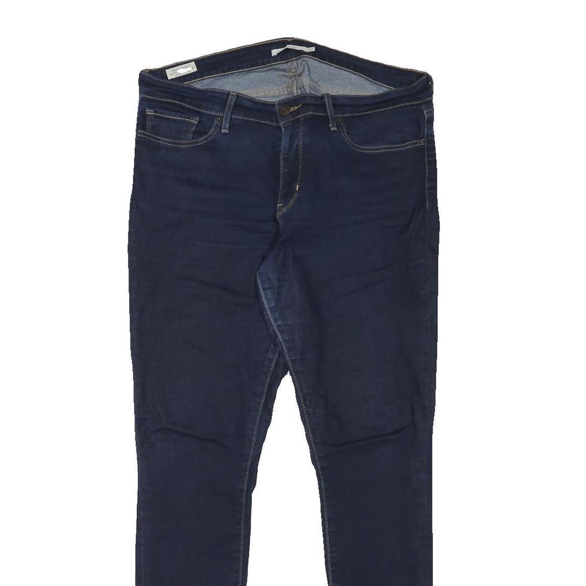 LEVI'S 711 Womens Jeans Blue Slim Skinny Denim W34 L31 Stretch Zip Fastening