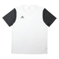 ADIDAS Mens White & Black Sports T-Shirt L Short Sleeve Round Neck Performance