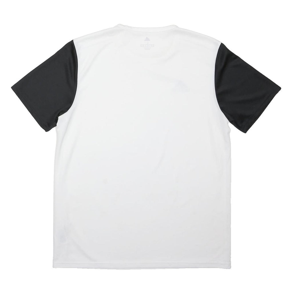 ADIDAS Mens White & Black Sports T-Shirt L Short Sleeve Round Neck Performance