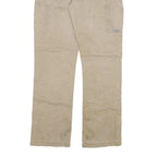 CARHARTT Mens Cotton Blend Beige Relaxed Straight Trousers W30 L32 Workwear Zip