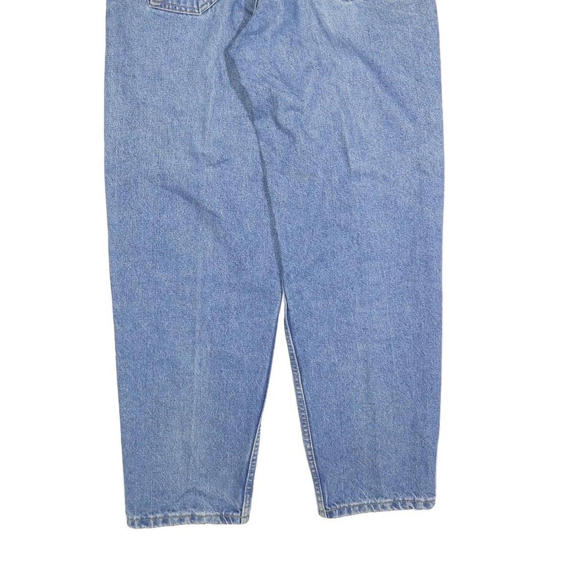 CARHARTT Mens Regular Blue Denim Light W36 L30 Relaxed Fit Cotton Blend Zip