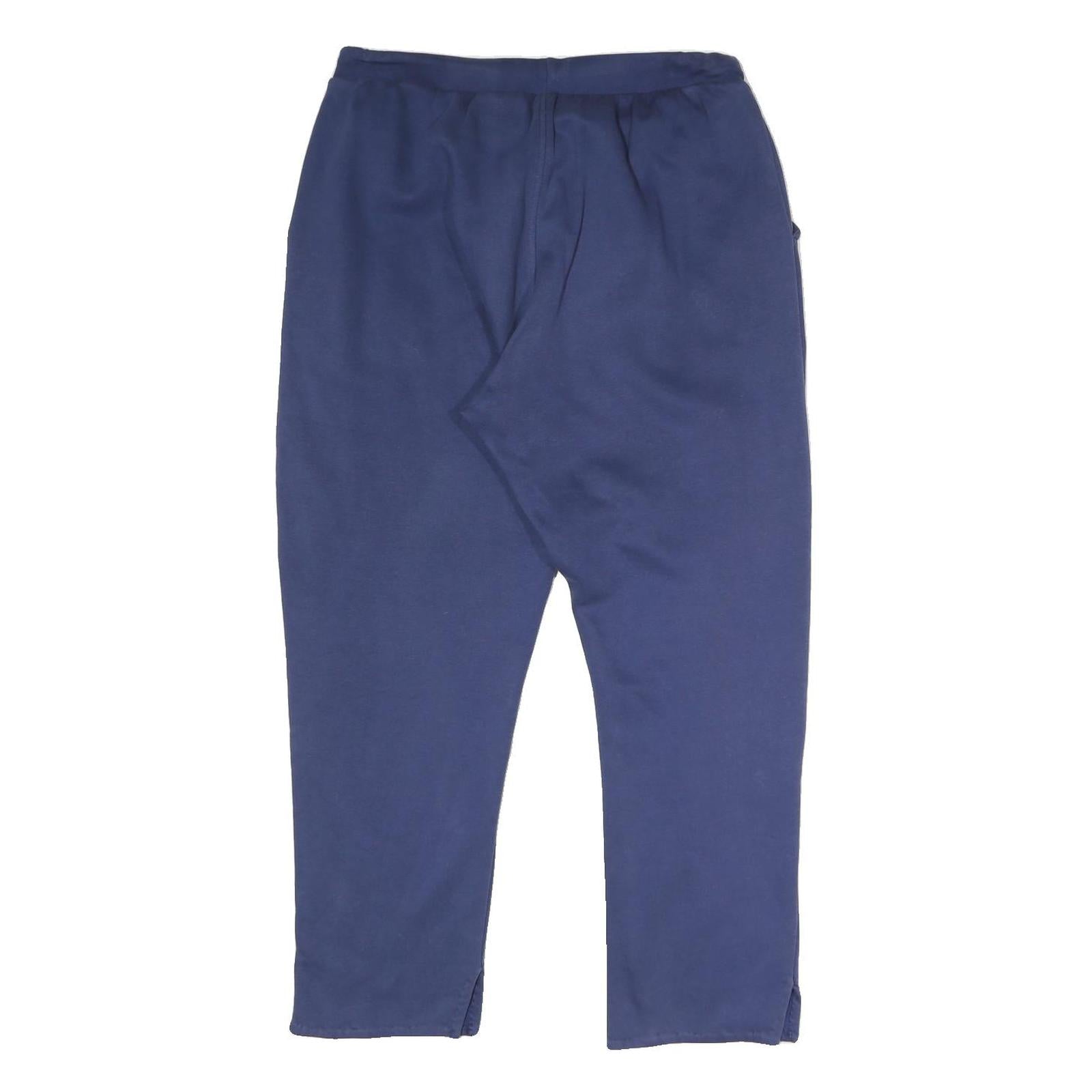 KAPPA Womens Joggers Blue XL W30 L25 Casual Cotton Blend Relaxed Tapered