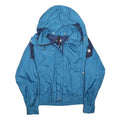 THE NORTH FACE Womens Blue Shell Jacket UK 8 Polyester Zip Hooded Outdoor