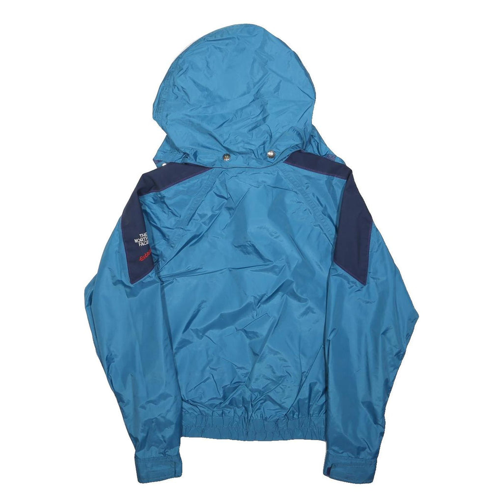 THE NORTH FACE Womens Blue Shell Jacket UK 8 Polyester Zip Hooded Outdoor