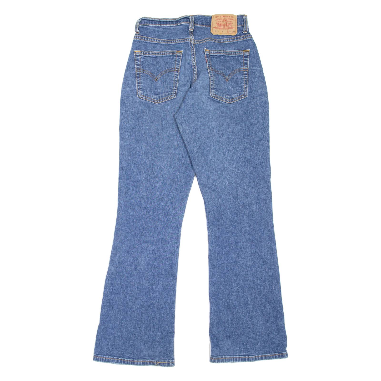 LEVI'S 584 87 Womens Jeans Blue Regular Bootcut W25 L30