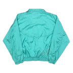 OLYMPIC EXPOSURE Womens Turquoise Windbreaker Jacket M Polyester Blend Zip Plain