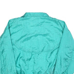 OLYMPIC EXPOSURE Womens Turquoise Windbreaker Jacket M Polyester Blend Zip Plain