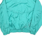 OLYMPIC EXPOSURE Womens Turquoise Windbreaker Jacket M Polyester Blend Zip Plain