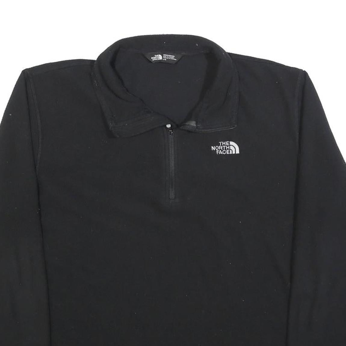 THE NORTH FACE Mens Black Plain Pullover Jumper Crew Neck Regular L Mountain