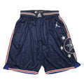 NBA Mens Shorts Navy Blue Striped Sports Basketball S W24 Casual Athletic