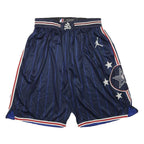 NBA Mens Shorts Navy Blue Striped Sports Basketball S W24 Casual Athletic