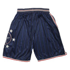 NBA Mens Shorts Navy Blue Striped Sports Basketball S W24 Casual Athletic