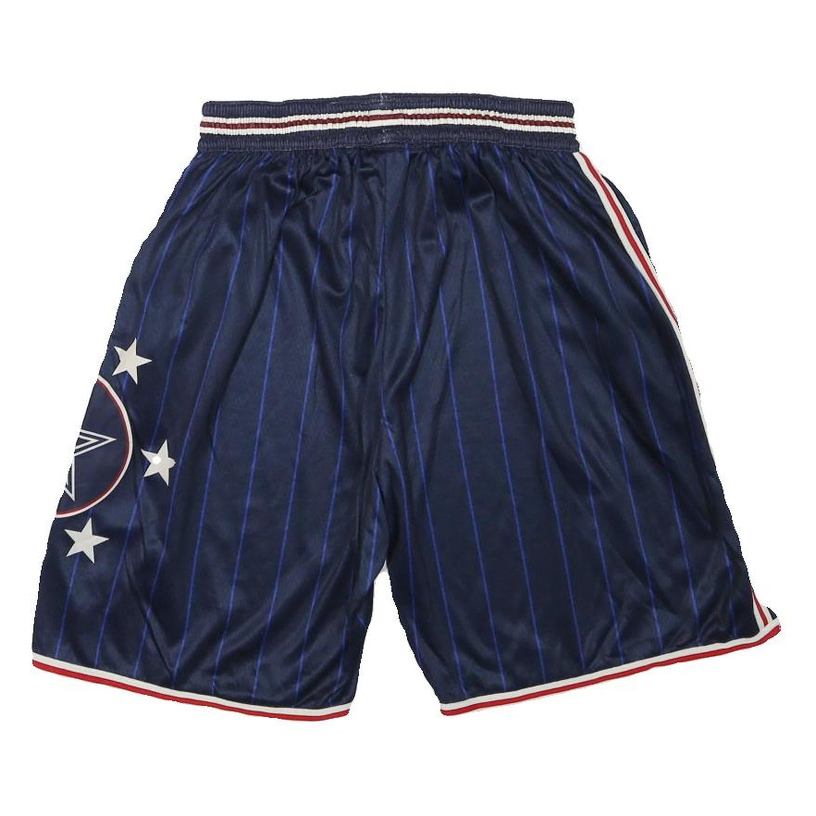 NBA Mens Shorts Navy Blue Striped Sports Basketball S W24 Casual Athletic