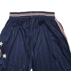 NBA Mens Shorts Navy Blue Striped Sports Basketball S W24 Casual Athletic