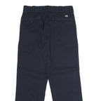 DICKIES Mens Classic Polyester Blend Navy Classic Straight Trousers W32 L30