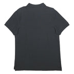 NIKE Mens Black Short Sleeve Plain Polo Shirt L Cotton Classic Casual Sport