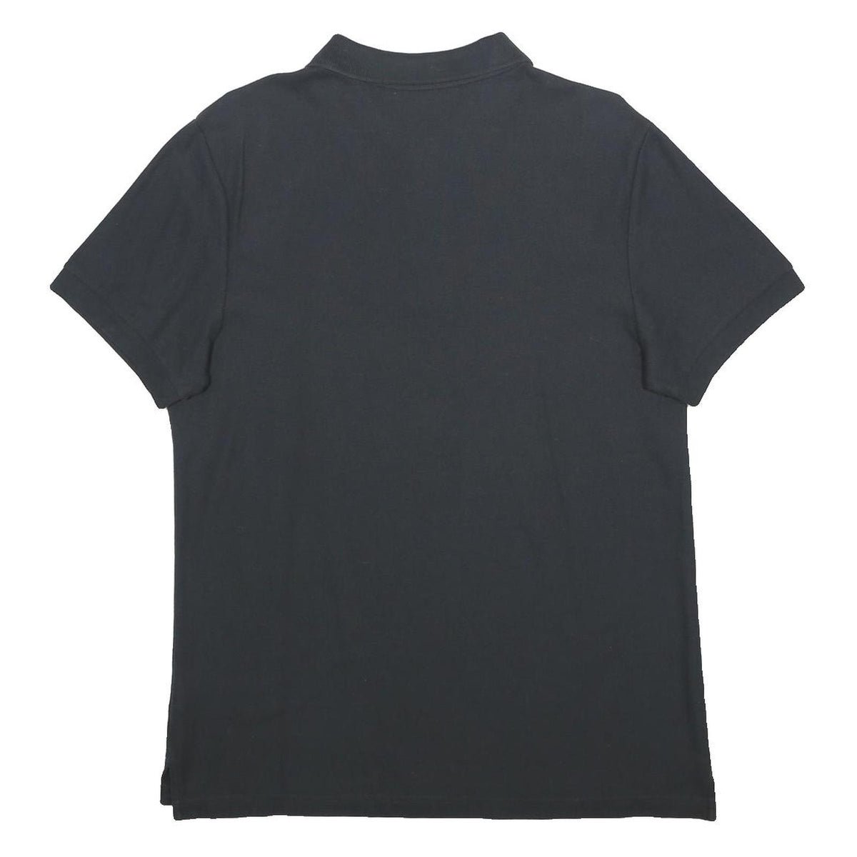 NIKE Mens Black Short Sleeve Plain Polo Shirt L Cotton Classic Casual Sport